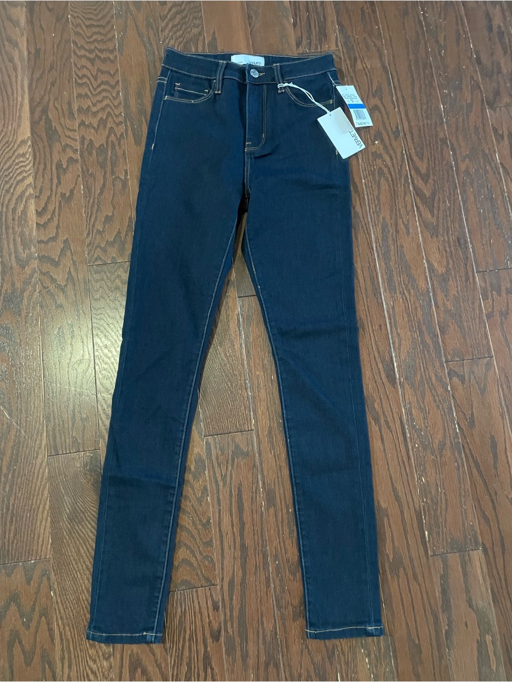 Vervet Skinny Jeans High Rise Dark Blue Size 25